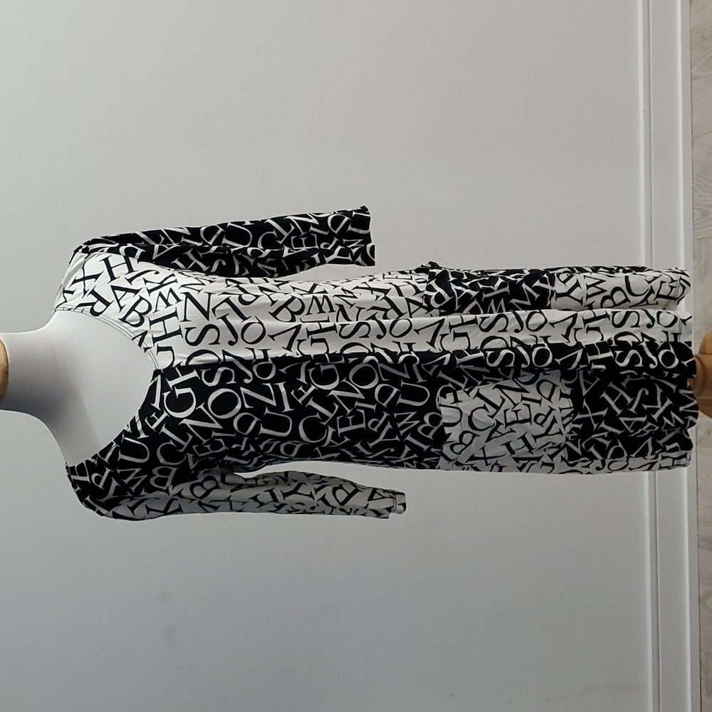 Alphabet Letter Dress by Luc Fontaine Sz 8